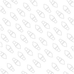 Line art of  pattern ice cream cone
