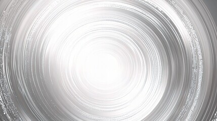 Obraz premium Grey and White Tech Background with Circular Pattern and Light Effect