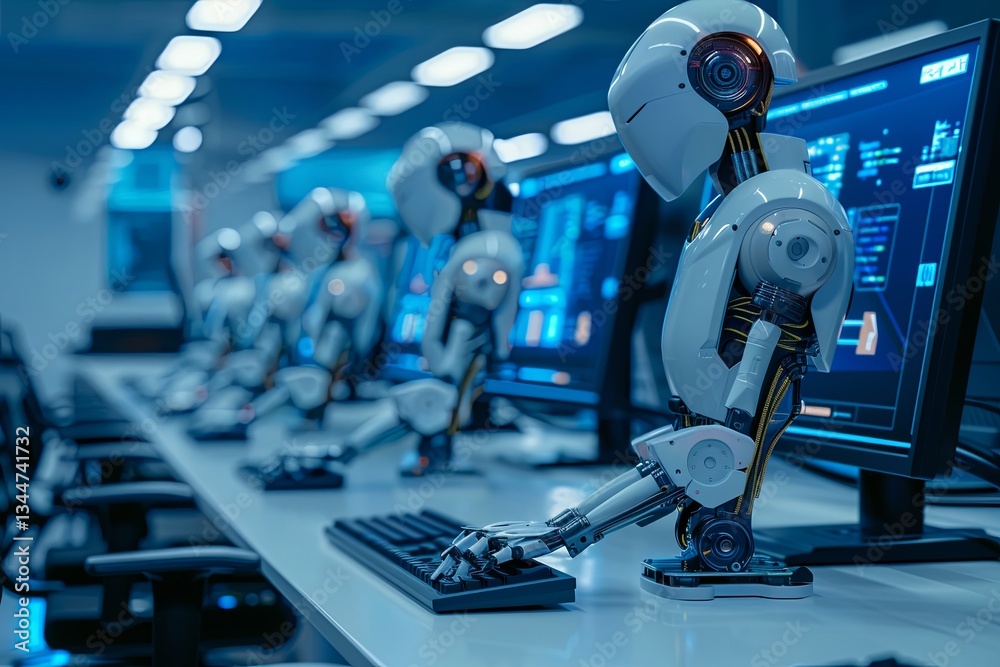 Poster Explore advanced programming and robotics courses in a state-of-the-art technology center Generative AI