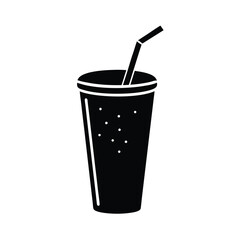 paper cup with straw