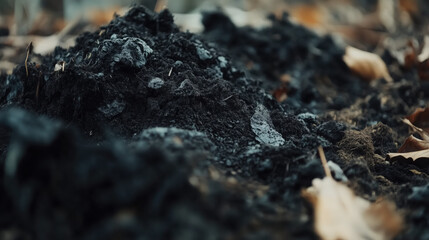 Fresh Organic Compost Blended with Rich Garden Soil, Ideal for Enhancing Plant Growth and Fertility