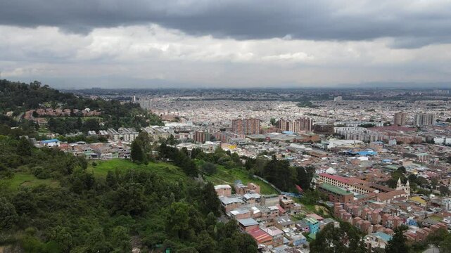 Aerial view of Suba, Bogota