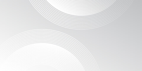 Naklejka premium Abstract circle and clean light box space vector modern abstract simple