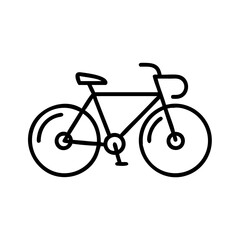 Fototapeta premium Bicycle icon in minimalistic style