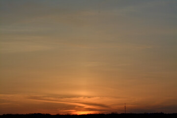 sunset in the clouds