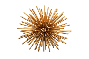 Gold starburst home decor sculpture