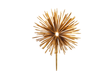 Bright golden starburst decoration for festivities