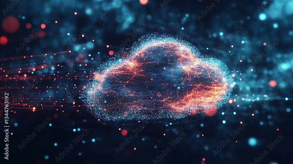Poster abstract data exchange visual in cloud computing environment