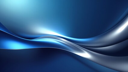 Fototapeta premium A luxurious gradient blending deep cerulean blue with metallic silver, radiating sophistication and modernity, ideal for finance and corporate branding.