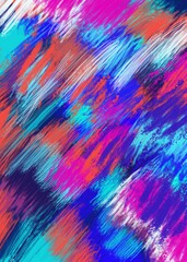 Seamless abstract pattern in the form of a brush strokes. 