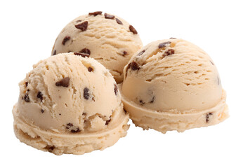 vanilla ice cream with chocolate chips