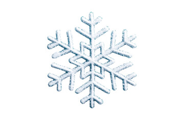 Transparent background snowflake design
