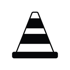 Traffic cone Vector icon