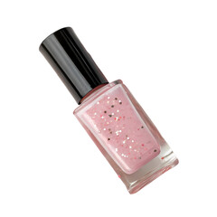 Pink Glitter Nail Polish: HD Stock Photo