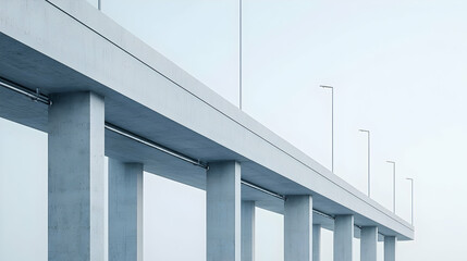 Modern Concrete Bridge Structure