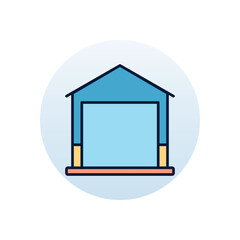 Garage Vector icon