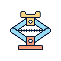 Car jack Vector icon