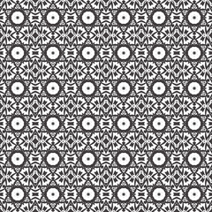 Ornate Black and White Geometric Pattern