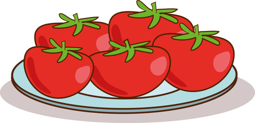 tomatoes on a white background