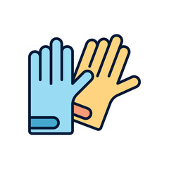 Gloves Vector icon