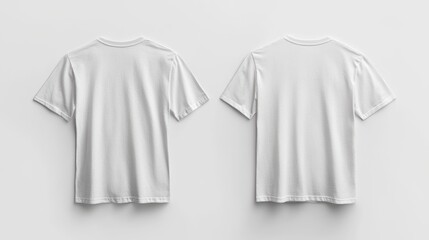 Naklejka premium White T-shirts, back view, studio, mockup, design