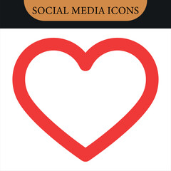 Social media interface icon. Social media icon. Like, comment, share and eye view icon set. Social media notification icons, love favorite heart and star flat icons, post reactions collection set