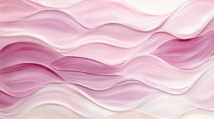 Soft Pink Abstract Waves with Texture and Movement for Artistic Background Design