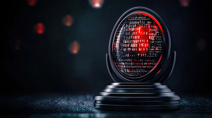 Futuristic globe on stand