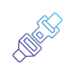 Seat belt Vector icon