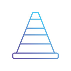 Traffic cone Vector icon
