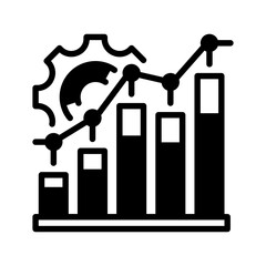 Performance Metrics Line Icon, Outline Symbol for Business Growth, Data Analysis, Productivity Measurement, Key Performance Indicators, and Success Tracking. Vector Sign Icon.