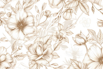 Hand-drawn Vector Floral Elements - Elegant Botanical and Flower Line Art Design