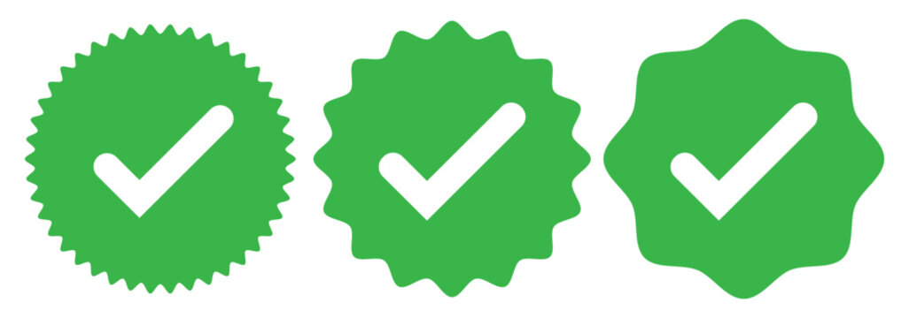 check box icon with correct, accept checkmark icons green tick box, check list circle frame - checkbox symbol sign.  Green check mark icon in a box.