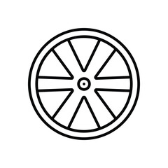 Fototapeta premium Rim Vector icon