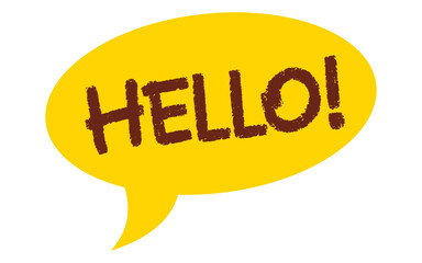hello speech bubble © Ami
