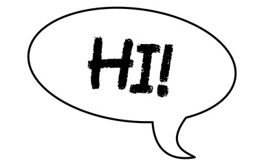 hi speech bubble