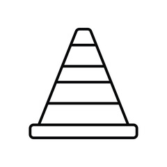 Traffic cone Vector icon
