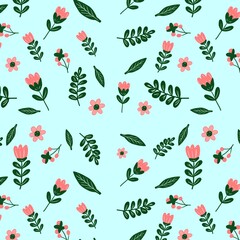 Flower seamless pattern