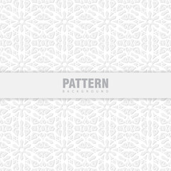 Fototapeta premium Ornate Light Gray Pattern Background (1)