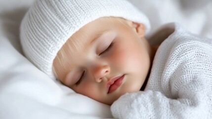 Peaceful baby, peacefully sleeping.  Sweet dreams