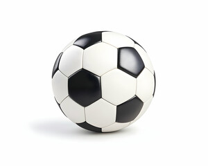 Classic black and white soccer ball isolated on white background (11)