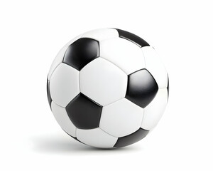 Fototapeta premium Classic black and white soccer ball isolated on white background (12)