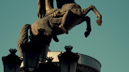 Alexander the Great Statue Monument in Skopje Macedonia