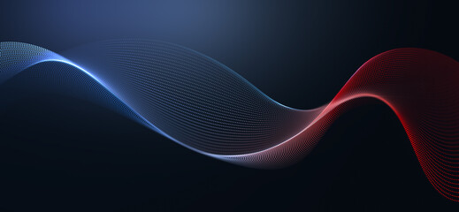 The Mesmerizing Fusion of Blue and Red Hues Creating an Elegant Dance in the Vast Cosmic Expanse of the Night