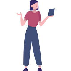 Wifi usage icon woman using internet connection