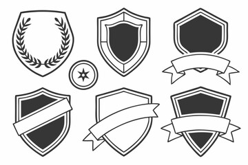 Shield Badge Templates Heraldic Design Elements for Logos, Branding, and More