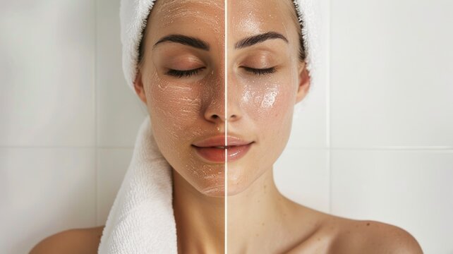 Skincare routine for glowing skin: comparison of facial treatments