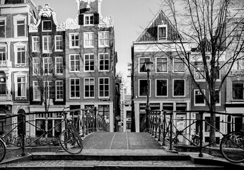 Charming bridge connecting Amsterdam's iconic neighborhoods
