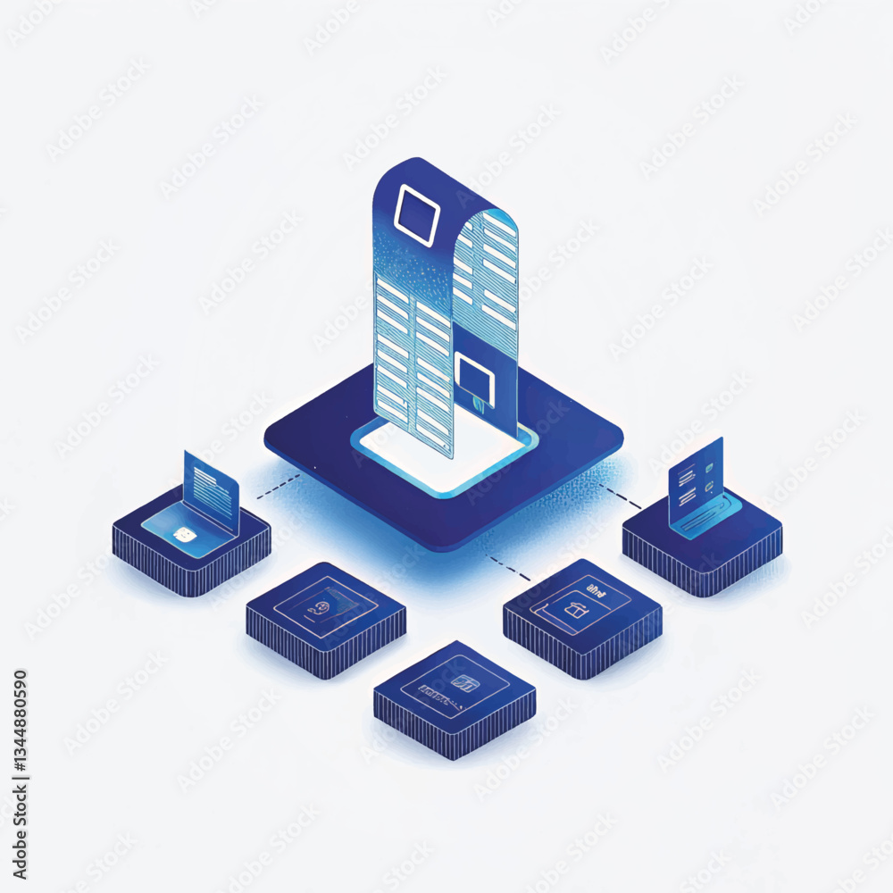Poster digital interface design featuring multiple styling options