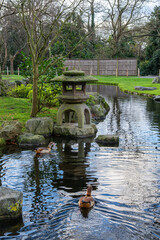 Serene Japanese Garden in Holland Park, London